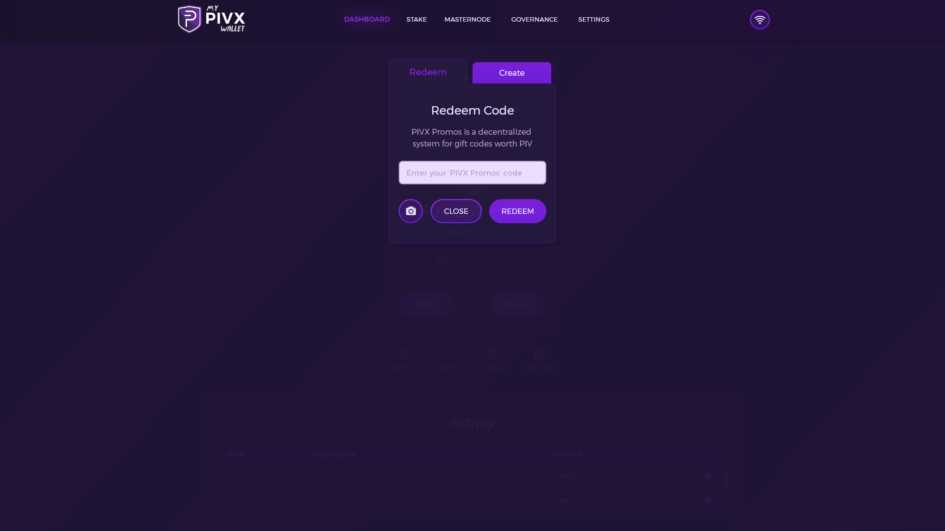 MPW Dashboard Create Redeem Code Popup.png