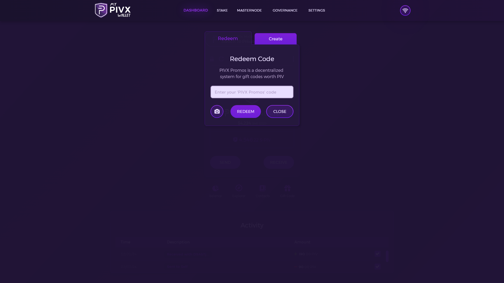 MPW Dashboard Create Redeem Code Popup.png